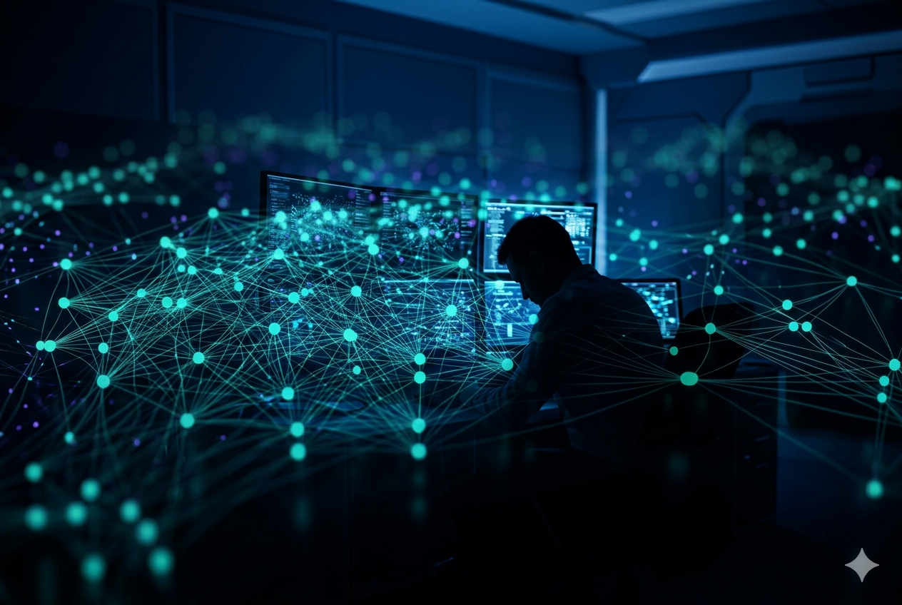 Federal operator monitoring neural network data in command environment